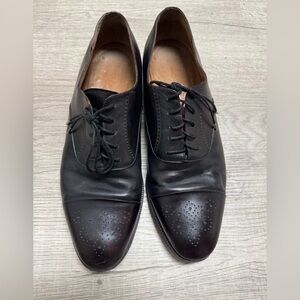Salvatore Ferragamo Vintage Black Oxford Shoe